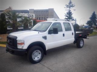 2009 Ford F-350 SD Flat Deck 4WD, 4 wheel drive, 6.8L V10 SOHC 30V engine, 10 cylinder, 4 door, automatic, 4WD, 4-Wheel ABS, cruise control, air conditioning, AM/FM radio, CD player, white exterior, grey interior.  Deck size is: 8 Feet 10 Inches by 6 Feet 7 Inches.  Certificate and Decal Valid to March 2024. $16,410.00 plus $375 processing fee, $16,785.00 total payment obligation before taxes.  Listing report, warranty, contract commitment cancellation fee, financing available on approved credit (some limitations and exceptions may apply). All above specifications and information is considered to be accurate but is not guaranteed and no opinion or advice is given as to whether this item should be purchased. We do not allow test drives due to theft, fraud and acts of vandalism. Instead we provide the following benefits: Complimentary Warranty (with options to extend), Limited Money Back Satisfaction Guarantee on Fully Completed Contracts, Contract Commitment Cancellation, and an Open-Ended Sell-Back Option. Ask seller for details or call 604-522-REPO(7376) to confirm listing availability.