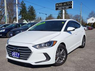<p><span style=font-family: Segoe UI, sans-serif; font-size: 18px;>SUPER SHARP POLAR WHITE ON BLACK HYUNDAI SEDAN IN EXCELLENT CONDITION, EQUIPPED W/ THE EVER RELIABLE ECO FRIENDLY 4 CYLINDER 2.0L DOHC ENGINE, LOADED W/ HEATED SEATS, BLUETOOTH CONNECTION, APPLE AND ANDROID CAR PLAY, TINTED WINDOW W/ WEATHER KIT, REAR-VIEW CAMERA, HEATED STEERING WHEEL, KEYLESS ENTRY, POWER LOCKS/WINDOWS AND MIRRORS, BLIND SIDE MONITORING SYSTEM, AIR CONDITIONING, CRUISE CONTROL, AUTOMATIC HEADLIGHTS, AUX AND USB INPUT, CD/AM/FM/XM RADIO, CERTIFIED W/ WARRANTIES AND MORE! This vehicle comes certified with all-in pricing excluding HST tax and licensing. Also included is a complimentary 36 days complete coverage safety and powertrain warranty, and one year limited powertrain warranty. Please visit our website at bossauto.ca today!</span></p>