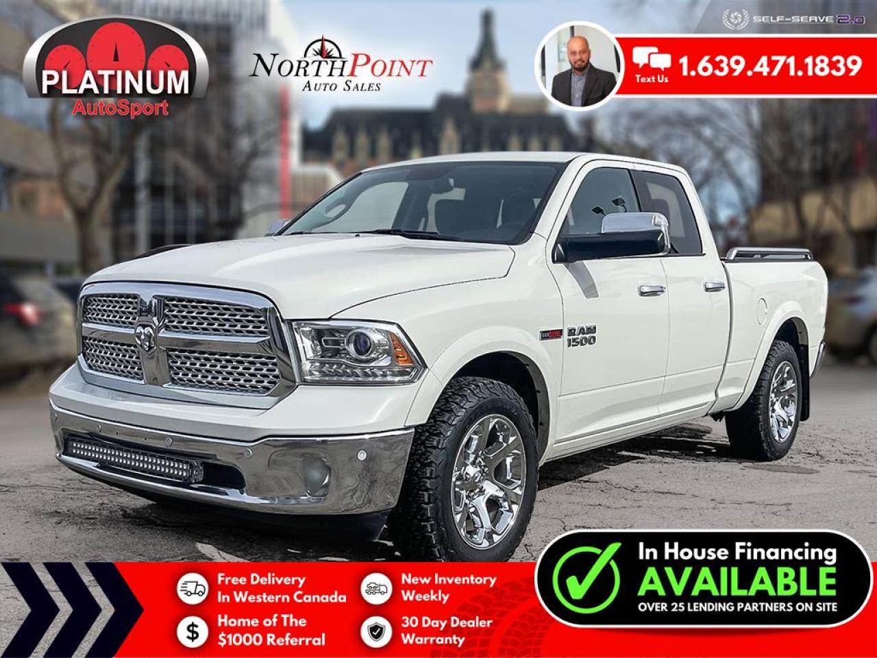 Used 2017 RAM 1500 Laramie BACK UP CAMERA!! BLUETOOTH!! VERY CLEAN UNIT!! for sale in Saskatoon, SK