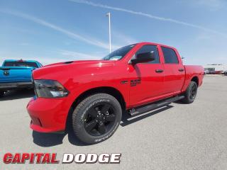 This Ram 1500 Classic delivers a Regular Unleaded V-8 5.7 L engine powering this Automatic transmission. WHEELS: 20 X 8 HIGH GLOSS BLACK ALUMINUM, WHEEL & SOUND GROUP -inc: Wheels: 20 x 8 Aluminum, Rear Floor Mats, Front Floor Mats, 2nd Row In-Floor Storage Bins, Carpet Floor Covering, Remote Keyless Entry, Tires: P275/60R20 BSW All-Season, TRANSMISSION: 8-SPEED TORQUEFLITE AUTOMATIC (DFK).* This Ram 1500 Classic Features the Following Options *SUB ZERO PACKAGE -inc: Remote Start System, Front Heated Seats, Leather-Wrapped Steering Wheel, Heated Steering Wheel, Steering Wheel-Mounted Audio Controls, Security Alarm, QUICK ORDER PACKAGE 26J EXPRESS -inc: Engine: 5.7L HEMI VVT V8 w/FuelSaver MDS, Transmission: 8-Speed TorqueFlite Automatic (DFK), Fog Lamps, Body-Colour Front Fascia, Body-Colour Grille, Body-Colour Rear Bumper w/Step Pads, Ram 1500 Express Group , TIRES: P275/60R20 OWL AS, REMOTE KEYLESS ENTRY, RADIO: UCONNECT 5 W/8.4 DISPLAY, MOPAR SPRAY-IN BEDLINER, MOPAR SPORT PERFORMANCE HOOD, GVWR: 3,084 KGS (6,800 LBS) (STD), FLAME RED, ENGINE: 5.7L HEMI VVT V8 W/FUELSAVER MDS -inc: GVWR: 3,129 kgs (6,900 lbs), Electronically Controlled Throttle, Heavy-Duty Engine Cooling, Next Generation Engine Controller, Engine Oil Heat Exchanger, Hemi Badge.* Why Buy From Us? *Thank you for choosing Capital Dodge as your preferred dealership. We have been helping customers and families here in Ottawa for over 60 years. From our old location on Carling Avenue to our Brand New Dealership here in Kanata, at the Palladium AutoPark. If youre looking for the best price, best selection and best service, please come on in to Capital Dodge and our Friendly Staff will be happy to help you with all of your Driving Needs. You Always Save More at Ottawas Favourite Chrysler Store* Stop By Today *Stop by Capital Dodge Chrysler Jeep located at 2500 Palladium Dr Unit 1200, Kanata, ON K2V 1E2 for a quick visit and a great vehicle!