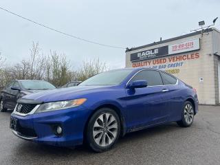Used 2014 Honda Accord EX-L Coupe * Navigation * Sunroof * Heated Leather Seats * Blind Spot Monitoring * Lane Departure Warning *  Push Button Start * for sale in Cambridge, ON