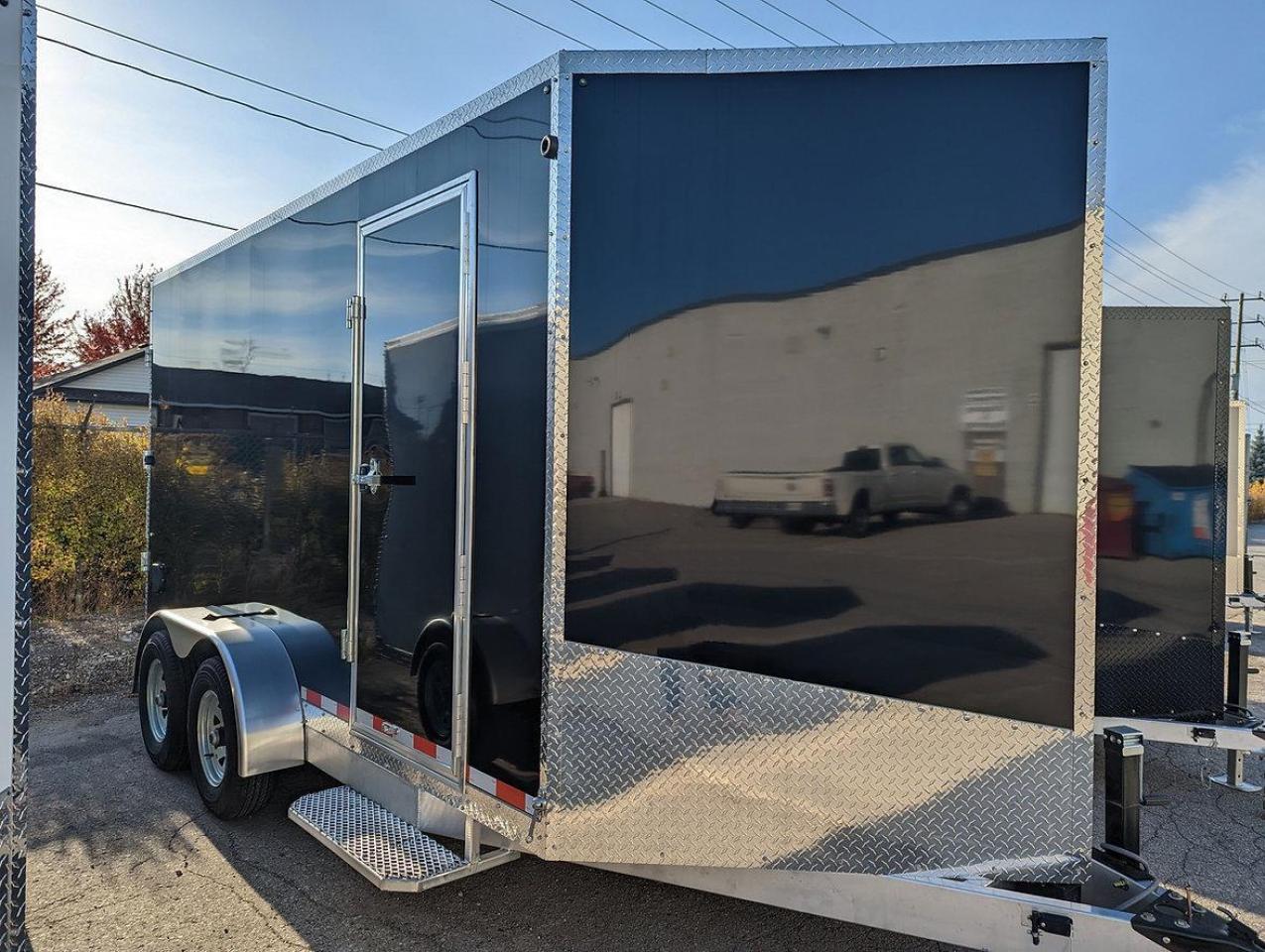 2023 Canadian Trailer Company 7x14 V Nose Cargo Trailer Aluminum
