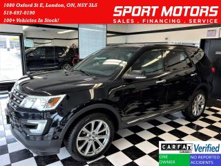 Used 2017 Ford Explorer LIMITED 4WD+7 Pass+Cooled Leather+GPS+CLEAN CARFAX for sale in London, ON