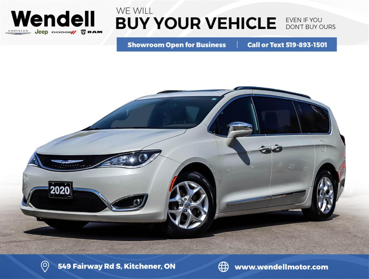 Used 2020 Chrysler Pacifica Limited Pano Roof for sale in Kitchener, ON