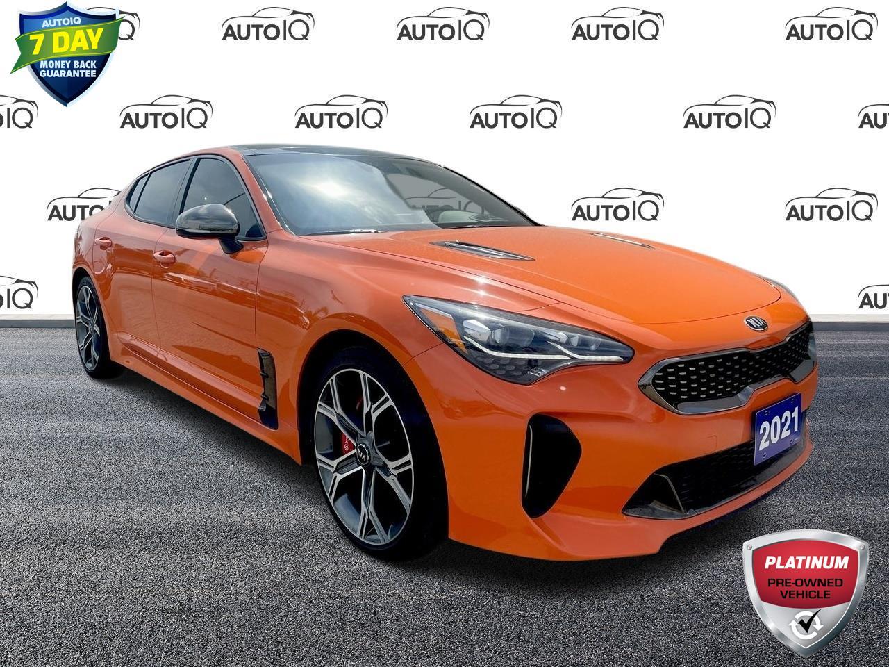 Used 2021 Kia Stinger GT Limited - Neon Orange NAVIGATION SYSTEM | POWER MOONROOF | LEATHER INTERIOR for sale in St Catharines, ON