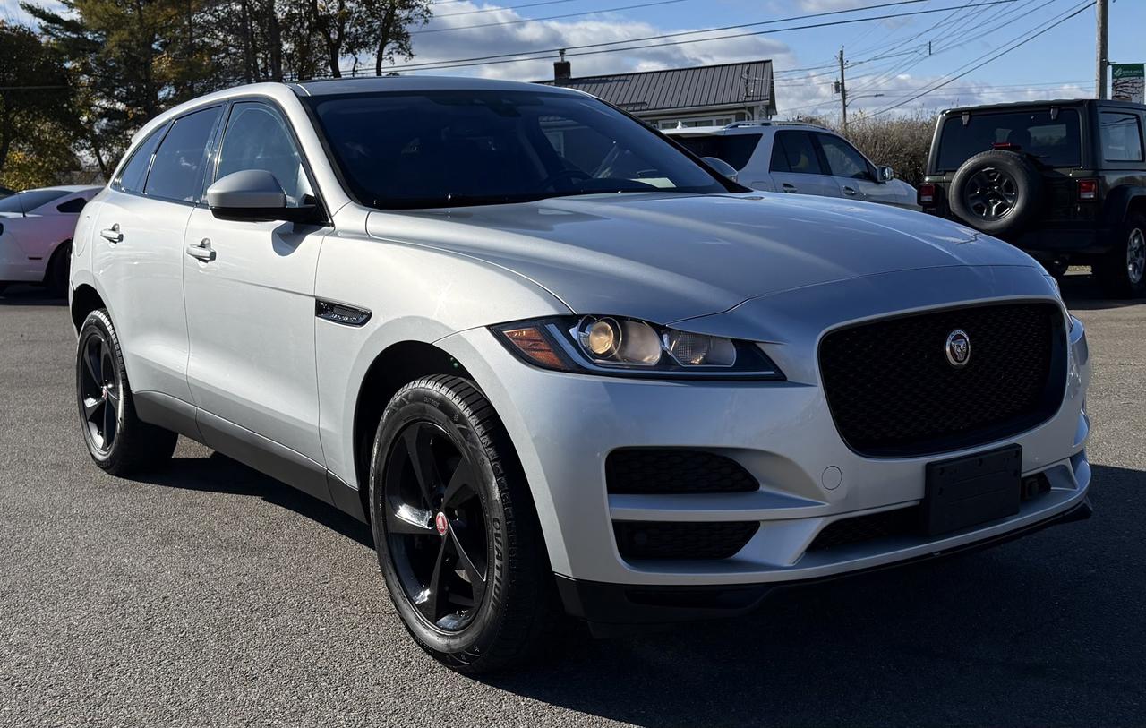 <p><span>Take a look at this AWD 2018 Jaguar F-Pace 20d Prestige!! This Suv has a Turbo Diesel engine and comes equipped with Alloy Wheels, Leather Seats, Front and Rear Heated Seats, Navigation, Back Up Camera, Touch Screen Display, Double Sunroof, Heated Steering Wheel, All Power Options, Push To Start, AC, Satellite Radio, Cruise and Traction Control, USB Port. This vehicle is in great condition, if you have any questions or would like to take a further look, give us a call or stop by anytime. List Price: $28,900.</span></p><p><br></p><p><span>This Suv comes with A New Multi Point Safety Inspection, Manufacturers warranty remaining, 1 Month Powertrain Warranty, and an option to extend the warranty to what you would like! All Credit Applications Welcome! All Financing Available, with over 10 lenders to get you approved no matter your credit level! Scammell Auto proudly serves the Truro, Bible Hill, New Glasgow, Antigonish, Cape Breton, Dartmouth, Halifax, Kentville, Amherst, Sackville, and greater area of Nova Scotia and New Brunswick. Scammell Auto is a family run business, come see us today for a unique and pleasant buying experience! You can view all of our inventory online @ www.scammellautosales.ca or give us a call- 902-843-3313 (office) or anytime at 902-899-8428</span><br></p>