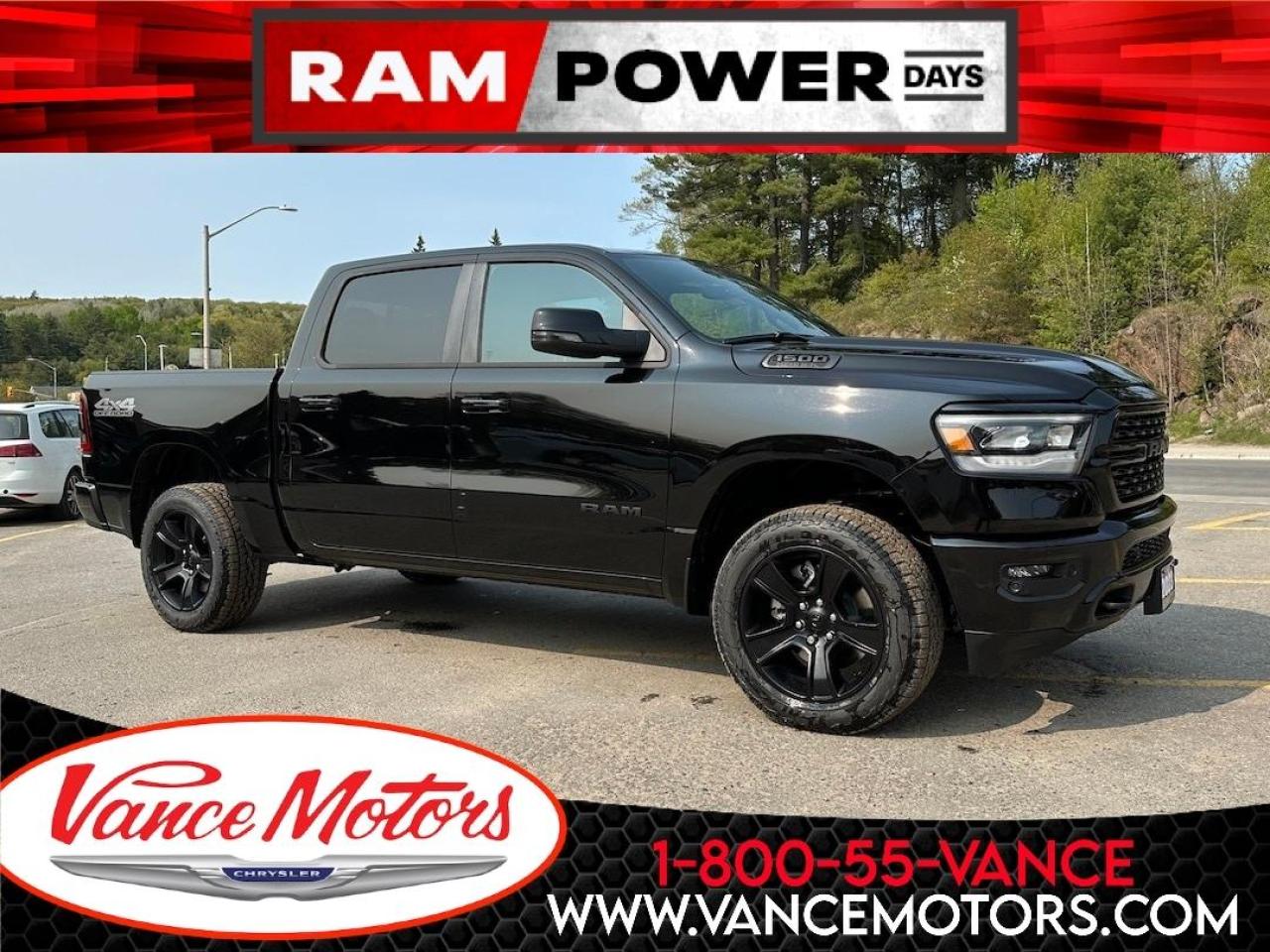 New 2023 RAM 1500 Big Horn Night 4X4...V8*HTD SEATS*12