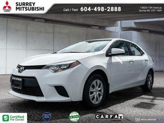 Used 2016 Toyota Corolla CE for sale in Surrey, BC
