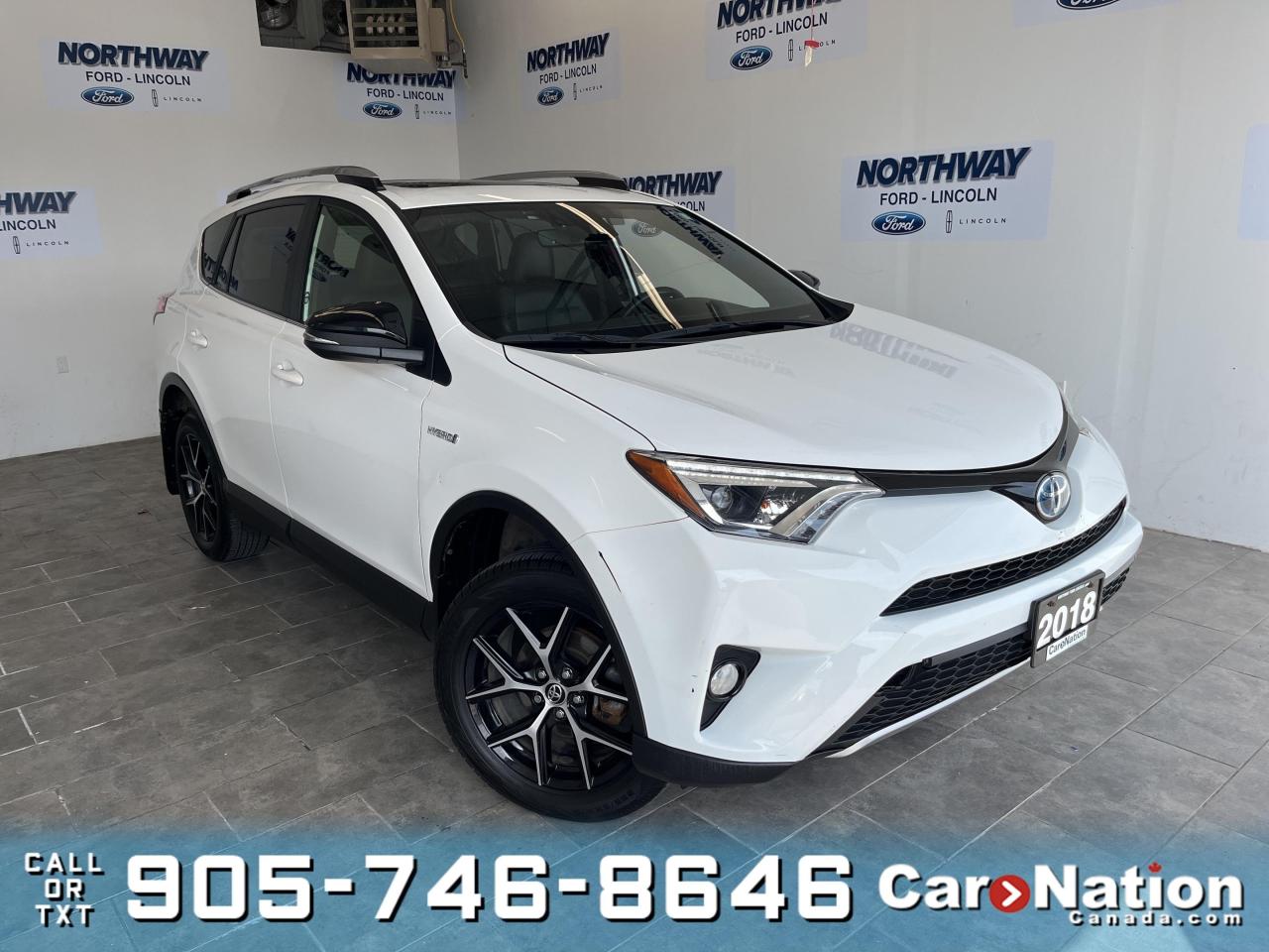 Used 2018 Toyota RAV4 SE | AWD | HYBRID | LEATHER | SUNROOF | NAVIGATION for sale in Brantford, ON