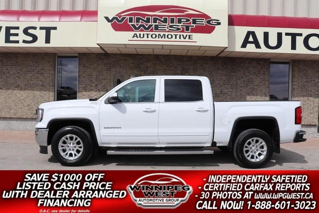 Used 2018 GMC Sierra 1500 SLE Z71 CREW 5.3L V8 4X4, LOADED,FLAWLESS & SHARP! for sale in Headingley, MB