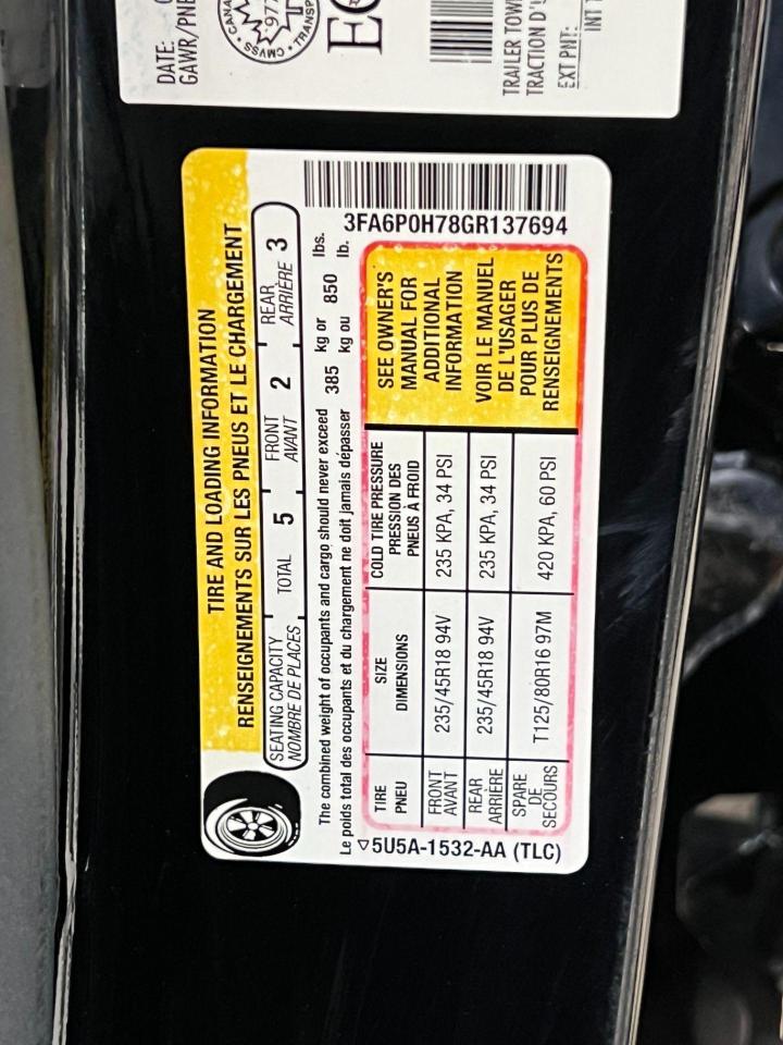 2016 Ford Fusion SE+Camera+Heated Seats+Remote Start+CLEAN CARFAX Photo100
