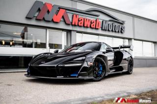 <p>1420000 USD. This 2019 McLaren Senna is #343 of 500 examples produced to commemorate racing driver Ayrton Sennas success with the McLaren Formula 1 team. A mid-mounted twin-turbo 4.0-liter V-8 sends 750+ horsepower and 570+ lb-ft of torque to the rear wheels via a seven-speed dual-clutch automatic transmission. Swing open the Sennas dihedral doors and its carbon-fiber structure is clearly visible on the dash and doors. The material extends to the bucket seats and mingles with faux suede or optional leather all over the straightforward cabin. The airy interior provides excellent visibility with narrow roof pillars and unique see-through sections on the door panels. The traditional switchgear—electronic door release, window buttons, and push-button start—hang from the ceiling. The steering wheel is free of buttons and the digital gauge cluster folds up or down depending on the display mode. An 8.0-inch touchscreen is centrally located and includes functions for audio, media, navigation, and more. </p><br><p>OPEN 7 DAYS A WEEK. FOR MORE DETAILS PLEASE CONTACT OUR SALES DEPARTMENT</p>
<p>905-874-9494 / 1 833-503-0010 AND BOOK AN APPOINTMENT FOR VIEWING AND TEST DRIVE!!!</p>
<p>BUY WITH CONFIDENCE. ALL VEHICLES COME WITH HISTORY REPORTS. WARRANTIES AVAILABLE. TRADES WELCOME!!!</p>