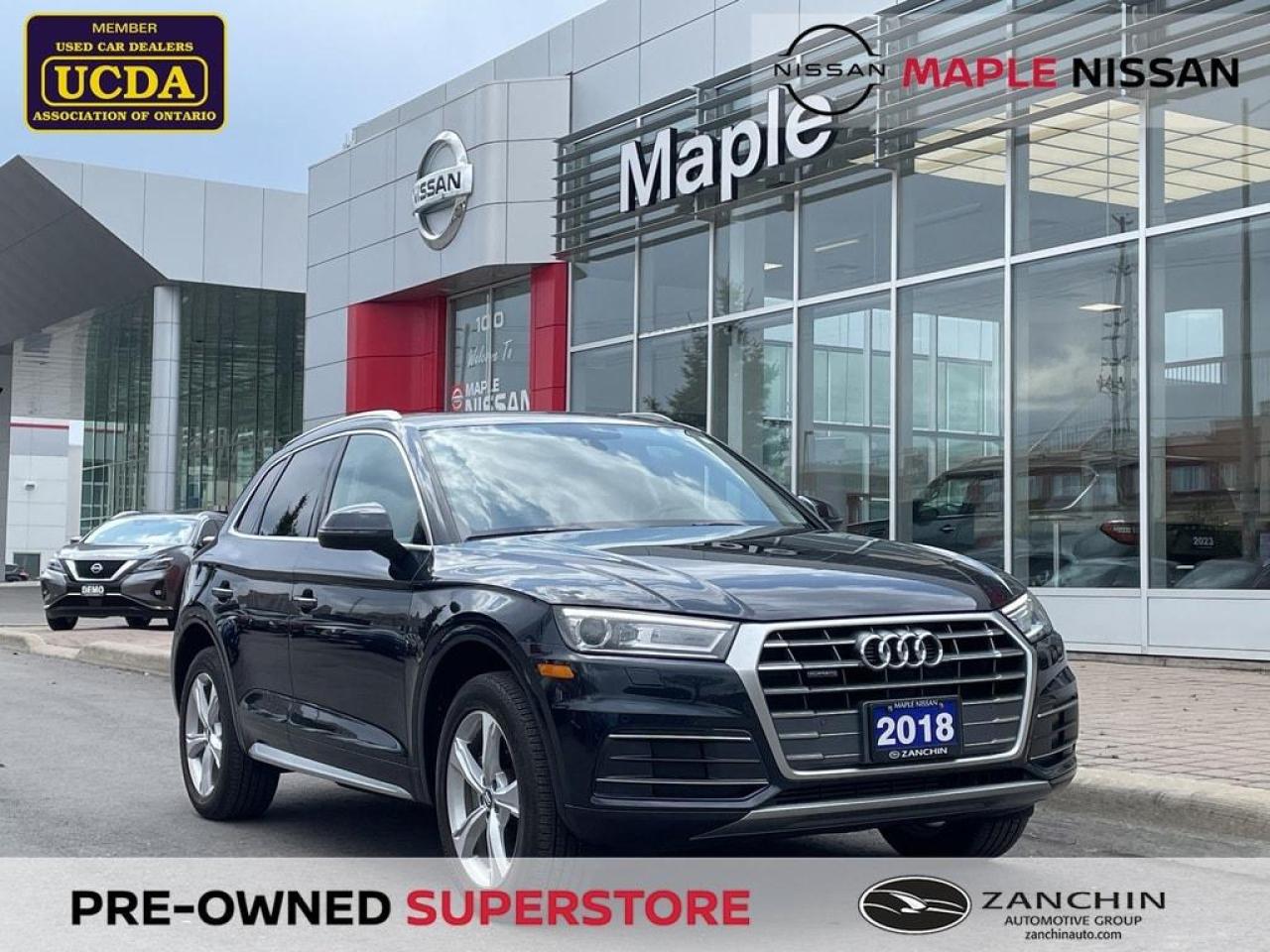 Used 2018 Audi Q5 Progressiv Quattro Blind Spot Navi Moonroof for sale in Maple, ON