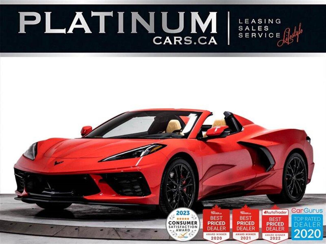 Used 2023 Chevrolet Corvette Convertible, 495HP, Z51, 2LT, 6.2L V8, GT2 SEATS for sale in Toronto, ON