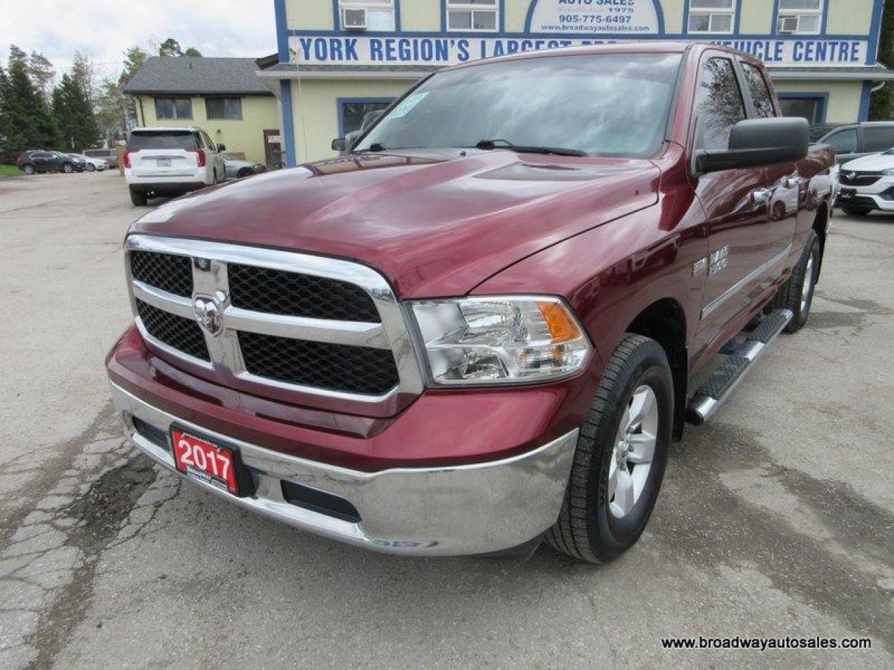 Used 2017 Dodge Ram 1500 GREAT KM'S SLT-MODEL 6 PASSENGER 5.7L - HEMI.. 4X4.. QUAD-CAB.. SHORTY.. TRAILER BRAKE.. BACK-UP CAMERA.. BLUETOOTH SYSTEM.. KEYLESS ENTRY.. for sale in Bradford, ON