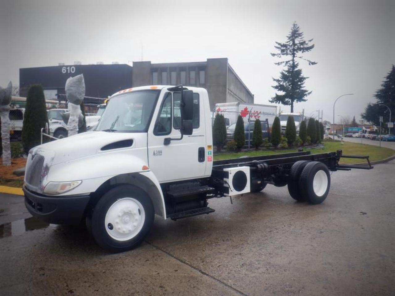 2006 International 4300 Cab and Chassis Air Brakes Dually Diesel, 7.6L L6 DIESEL engine 6 cylinder, 2 door, automatic, 4X2, air conditioning, AM/FM radio, white exterior, black interior, cloth.  Certification and Decal valid until March 2024. Estimated Engine hours: 16167 hr, Measurements: Wheelbase- 188 inches(All the measurements are deemed to be correct but are not guaranteed).  $23,910.00 plus $375 processing fee, $24,285.00 total payment obligation before taxes.  Listing report, warranty, contract commitment cancellation fee, financing available on approved credit (some limitations and exceptions may apply). All above specifications and information is considered to be accurate but is not guaranteed and no opinion or advice is given as to whether this item should be purchased. We do not allow test drives due to theft, fraud, acts of vandalism and undetectable impaired driving. Instead we provide the following benefits: Complimentary Warranty (with options to extend), Limited Money Back Satisfaction Guarantee on Fully Completed Contracts, Contract Commitment Cancellation, and an Open-Ended Sell-Back Option. Ask seller for details or call 604-522-REPO(7376) to confirm listing availability.