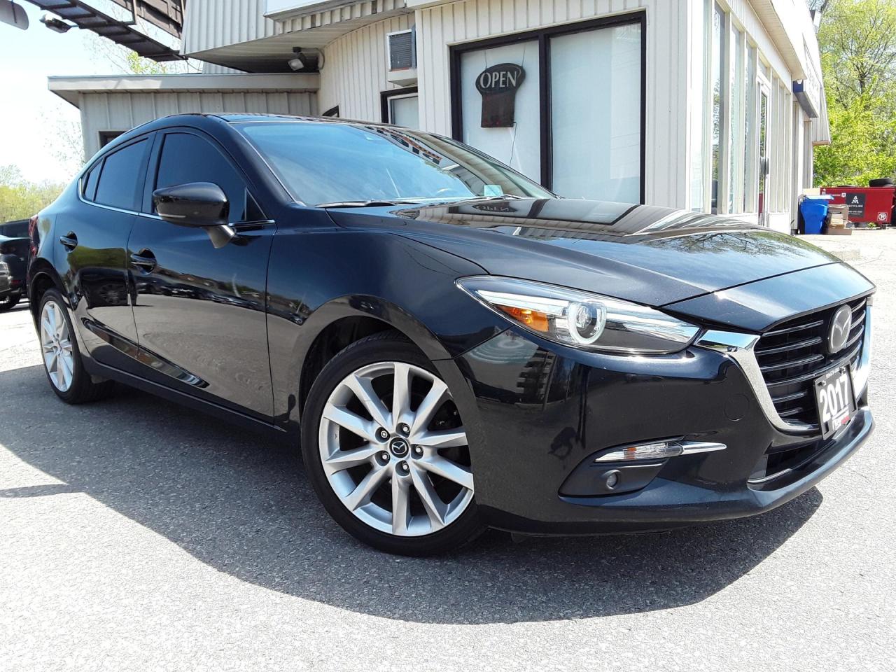 Used 2017 Mazda MAZDA3 GT - LEATHER! NAV! BACK-UP CAM! BSM! SUNRF! for sale in Kitchener, ON