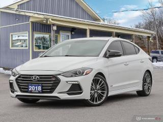 Used 2018 Hyundai Elantra Sport Tech DCT,LOW KMS,NAVI,PWR S/ROOF,LEATHER INT for sale in Orillia, ON