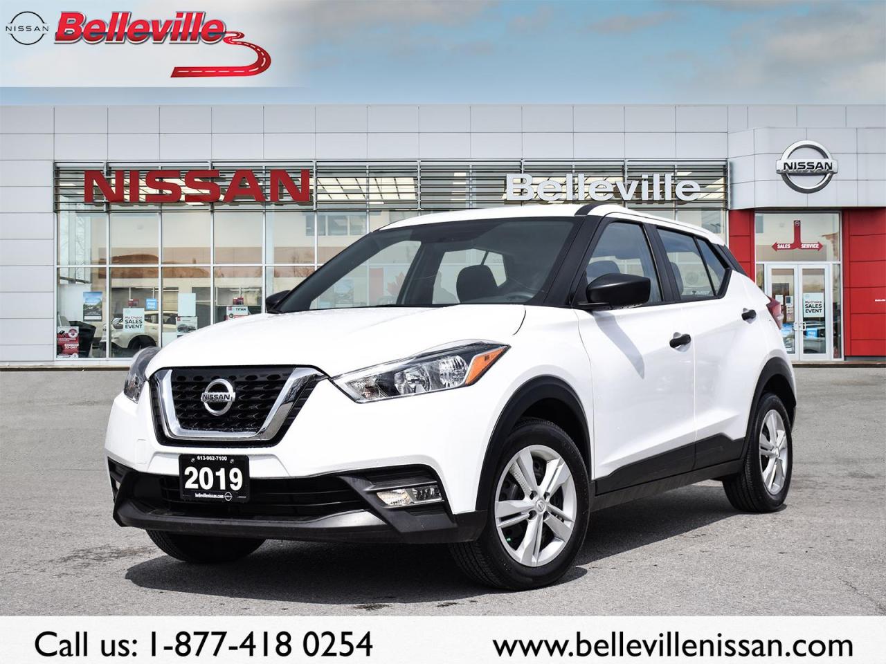 Used 2019 Nissan Kicks S 1 OWNER LOCAL TRADE CLEAN CARFAX for sale in Belleville, ON