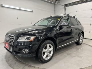 ALL-WHEEL DRIVE, PANORAMIC SUNROOF, HEATED LEATHER SEATS, 18-IN ALLOYS AND ROOF RACK!! Rear park sensors, leather-wrapped steering, keyless entry w/ push button start, automatic climate control, tow package full power group incl. power seats w/ driver memory, power liftgate, Audi drive select, auto headlights, cruise control and Sirius XM!