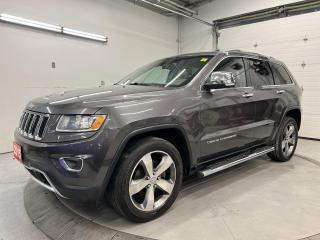 Used 2015 Jeep Grand Cherokee LIMITED 4X4| LEATHER| SUNROOF| 8.4-IN SCREEN| NAV for sale in Ottawa, ON