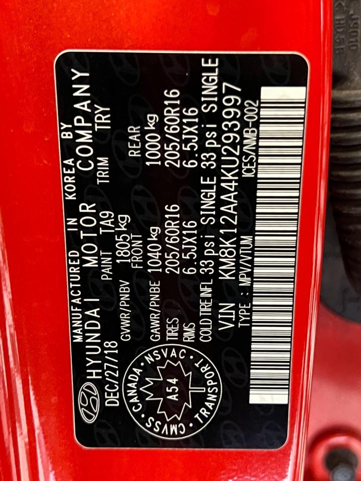 2019 Hyundai KONA Essential+ApplePlay+HeatedSeats+Camera+CLEANCARFAX Photo109