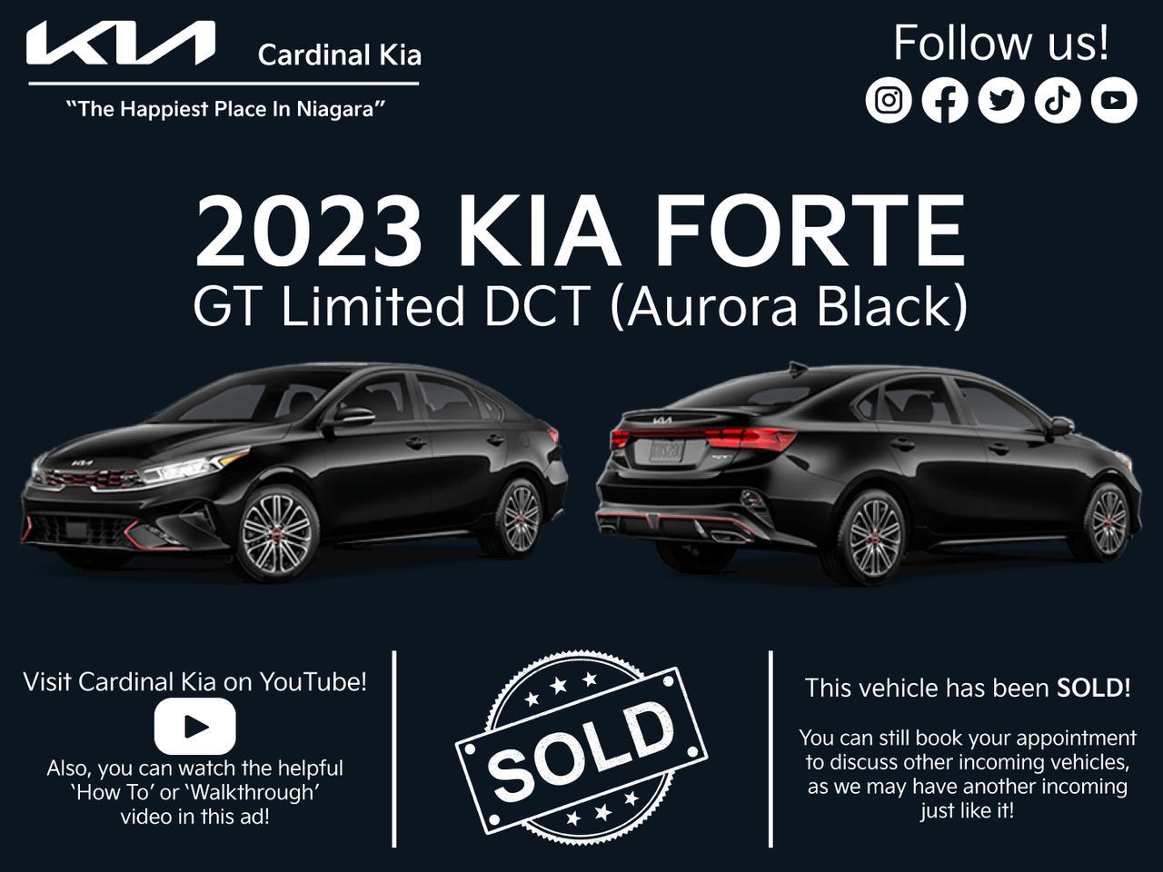New 2023 Kia Forte GT Limited DCT for sale in Niagara Falls, ON