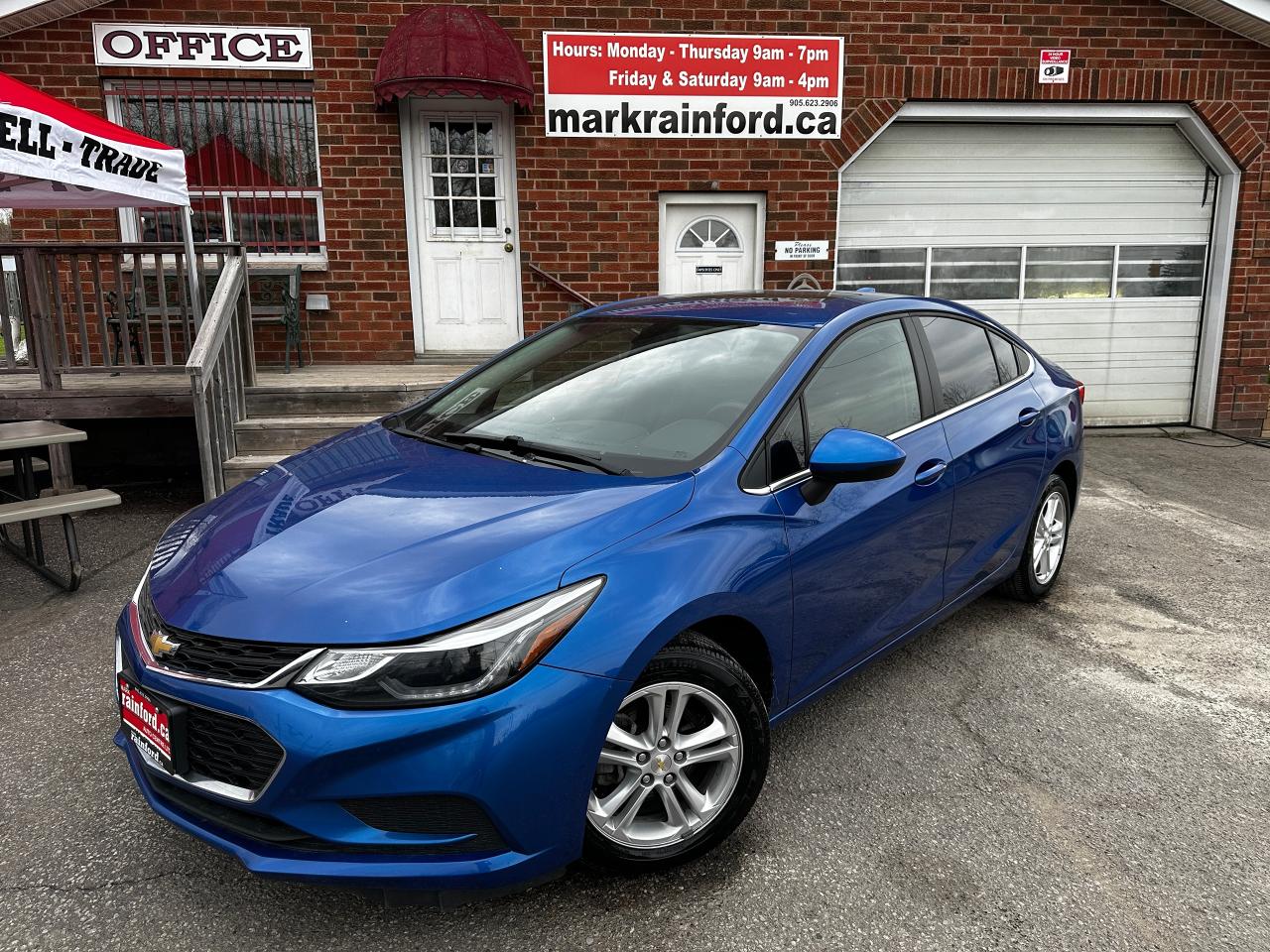 2018 Chevrolet Cruze LT HTD CLTH AAuto CarPlay Sunroof Backup Cam XM