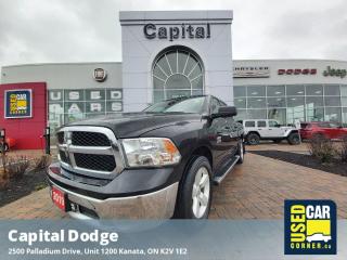 This Ram 1500 Classic boasts a Regular Unleaded V-6 3.6 L engine powering this Automatic transmission. WHEELS: 20 X 8 ALUMINUM -inc: Full-Size Temporary Use Spare Tire, Tires: P275/60R20 BSW AS, TRANSMISSION: 8-SPEED TORQUEFLITE AUTOMATIC (DFL) (STD), TIRES: P275/60R20 BSW AS.*This Ram 1500 Classic Comes Equipped with These Options *QUICK ORDER PACKAGE 22G SLT -inc: Engine: 3.6L Pentastar VVT V6, Transmission: 8-Speed TorqueFlite Automatic (DFL) , GVWR: 3,084 KGS (6,800 LBS) (STD), ENGINE: 3.6L PENTASTAR VVT V6 (STD), DIESEL GREY/BLACK, PREMIUM CLOTH FRONT 40/20/40 BENCH SEAT -inc: Power Lumbar Adjust, 115-Volt Auxiliary Power Outlet, Front Centre Seat Cushion Storage, Rear 60/40 Split Folding Seat, Flat Load Floor, Power 10-Way Driver Seat w/Lumbar Adjust, BRILLIANT BLACK CRYSTAL PEARL, 3.21 REAR AXLE RATIO (STD), Wheel Centre Hub, Vinyl Door Trim Insert, Variable Intermittent Wipers, Valet Function.* Why Buy Capital Pre-Owned *All of our pre-owned vehicles come with the balance of the factory warranty, fully detailed and the safety is completed by one of our mechanics who has been servicing vehicles with Capital Dodge for over 35 years.* Stop By Today *A short visit to Capital Dodge Chrysler Jeep located at 2500 Palladium Dr Unit 1200, Kanata, ON K2V 1E2 can get you a dependable 1500 Classic today!*Call Capital Dodge Today!*Looking to schedule a test drive? Need more info? No problem - call Capital Dodge TODAY at (613) 271-7114. Capital Dodge is YOUR best choice for a variety of quality used Cars, Trucks, Vans, and SUVs in Ottawa, ON! Dont wait  Call Capital Dodge, TODAY!
