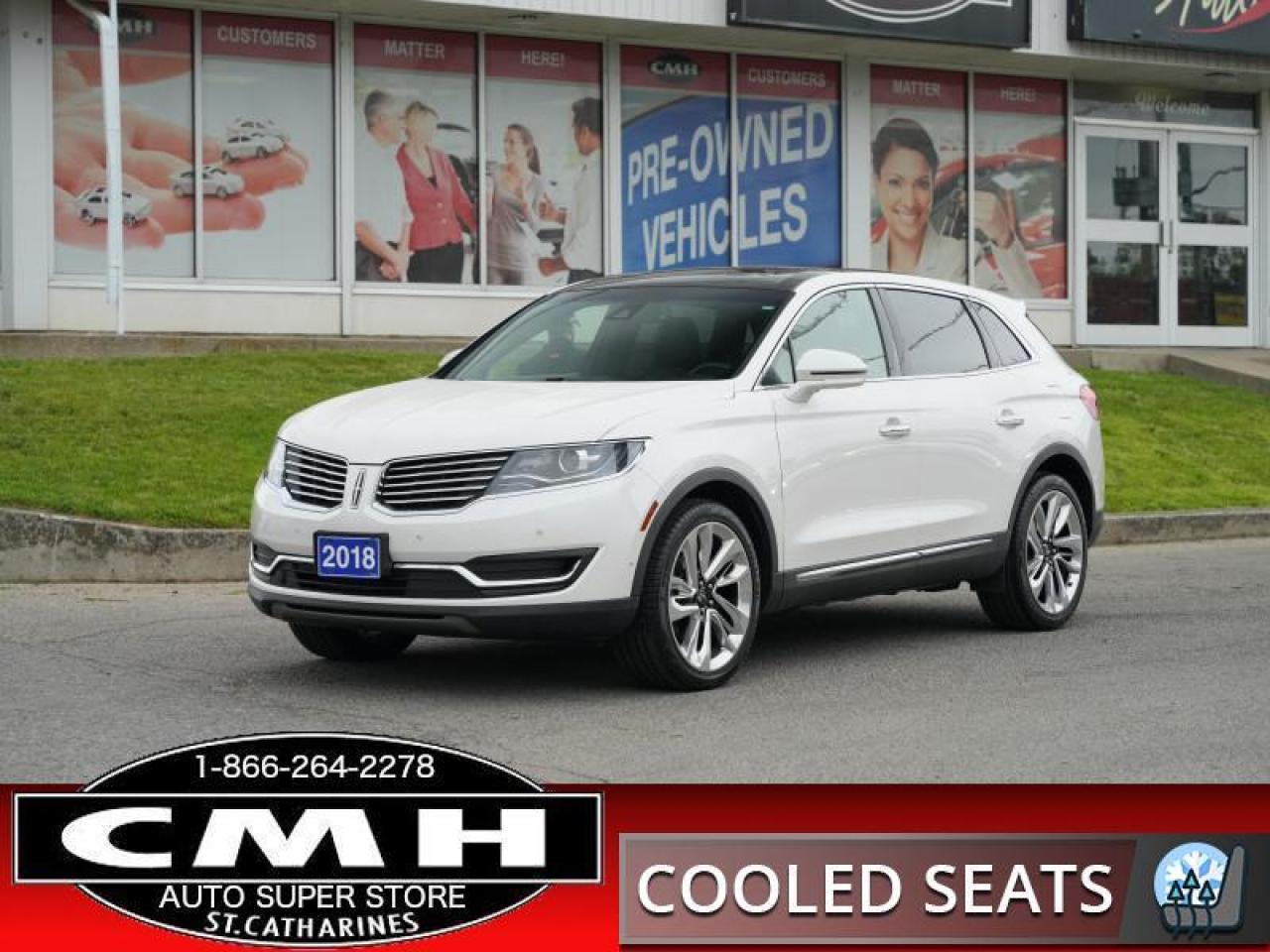 Used 2018 Lincoln MKX Reserve AWD  ADAP-CC ROOF CLD-SEATS P/GATE for sale in St. Catharines, ON