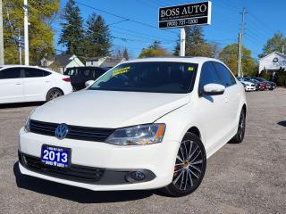 <p><span style=font-family: Segoe UI, sans-serif; font-size: 18px;>EXCELLENT CONDITION AND WELL MAINTAINED PEARL WHITE VOLKSWAGEN TURBO DIESEL SEDAN EQUIPPED W/ THE EVER RELIABLE 4 CYLINDER 2.0L DOHC ENGINE, LOADED W/ GPS NAVIGATION, PUSH BUTTON START, BLUETOOTH CONNECTION, POWER MOONROOF, REAR-VIEW CAMERA, KEYLESS ENTRY, LEATHER/HEATED/POWER SEATS, TINTED WINDOWS, AIR CONDITIONING, POWER LOCKS/WINDOWS AND MIRRORS, ALLOY RIMS, AM/FM/XM/CD RADIO, CRUISE CONTROL WARRANTIES AND MORE! This vehicle comes certified with all-in pricing excluding HST tax and licensing. Also included is a complimentary 36 days complete coverage safety and powertrain warranty, and one year limited powertrain warranty. Please visit www.bossauto.ca for more details!</span></p>