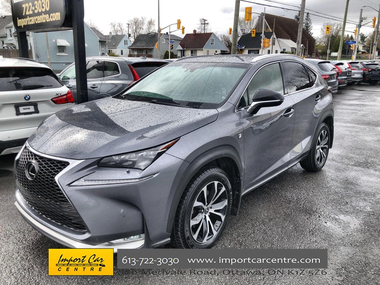 Used 2017 Lexus NX 200t F SPORT3  LEATHER  NAV  HUD  HEATED & COOLED SEATS for sale in Ottawa, ON