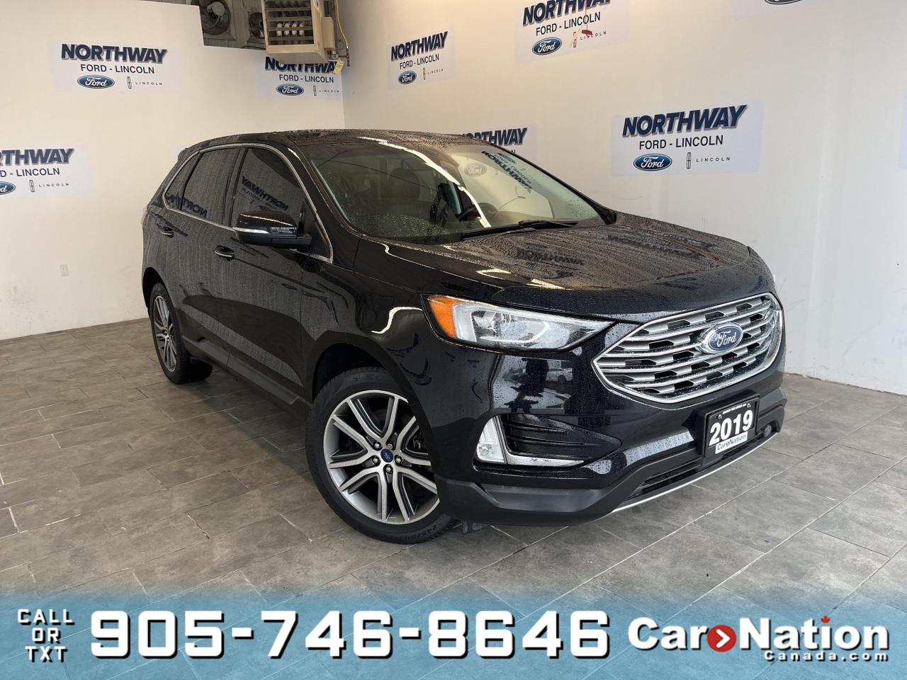 Used 2019 Ford Edge TITANIUM |AWD| LEATHER |ROOF | CO-PILOT 360+ | NAV for sale in Brantford, ON