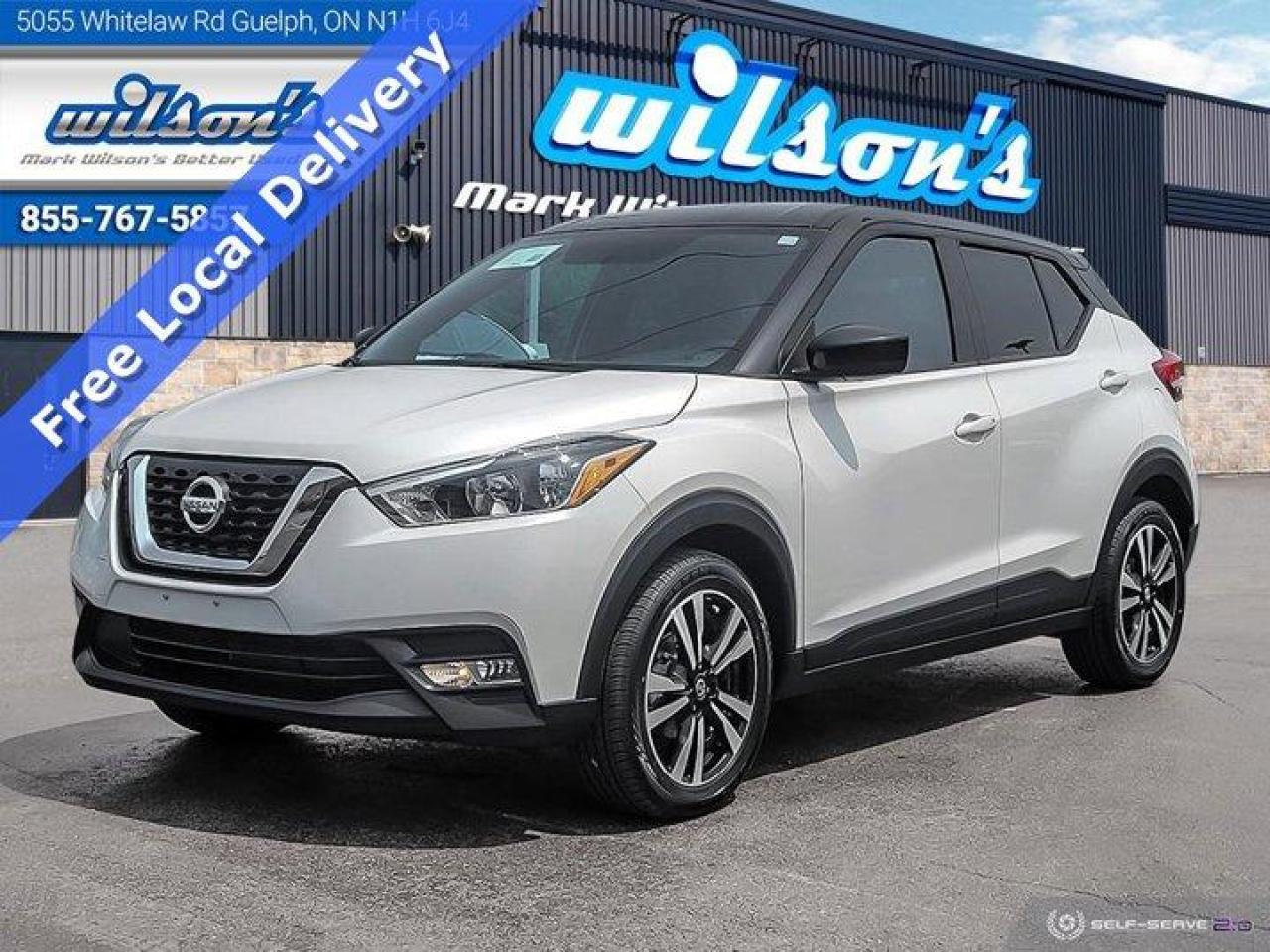 Used 2019 Nissan Kicks SV Two-Tone White w/ Black Roof - Heated Seats, Reverse Camera & More! for sale in Guelph, ON