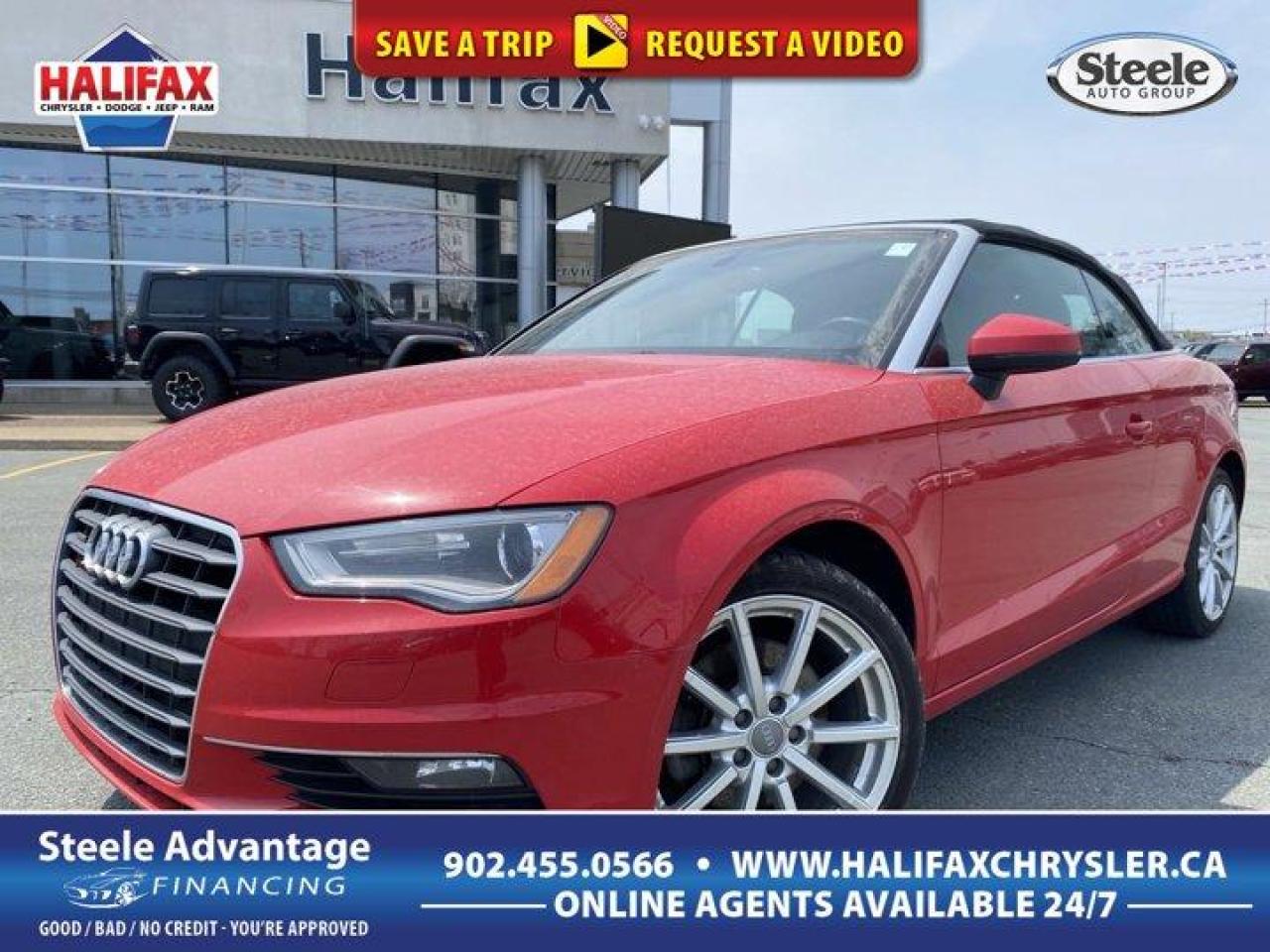 Used 2015 Audi A3 2.0T Quattro Convertible - Leather - Navigation ! for sale in Halifax, NS