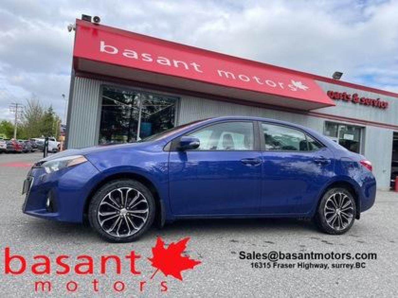 Used 2016 Toyota Corolla Manual!! S, Sunroof, Leather, Backup Cam!! for sale in Surrey, BC