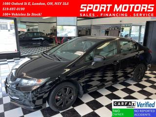 Used 2015 Honda Civic LX+A/C+Camera+Heated Seats+New Tires+CLEAN CARFAX for sale in London, ON