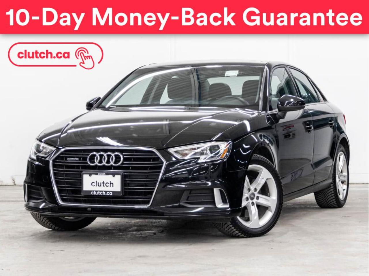 Used 2017 Audi A3 2.0T Komfort AWD w/ Bluetooth, Cruise Control, Moonroof for sale in Toronto, ON