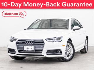 Used 2018 Audi A4 Technik AWD w/ Apple CarPlay & Android Auto, Moonroof for sale in Toronto, ON