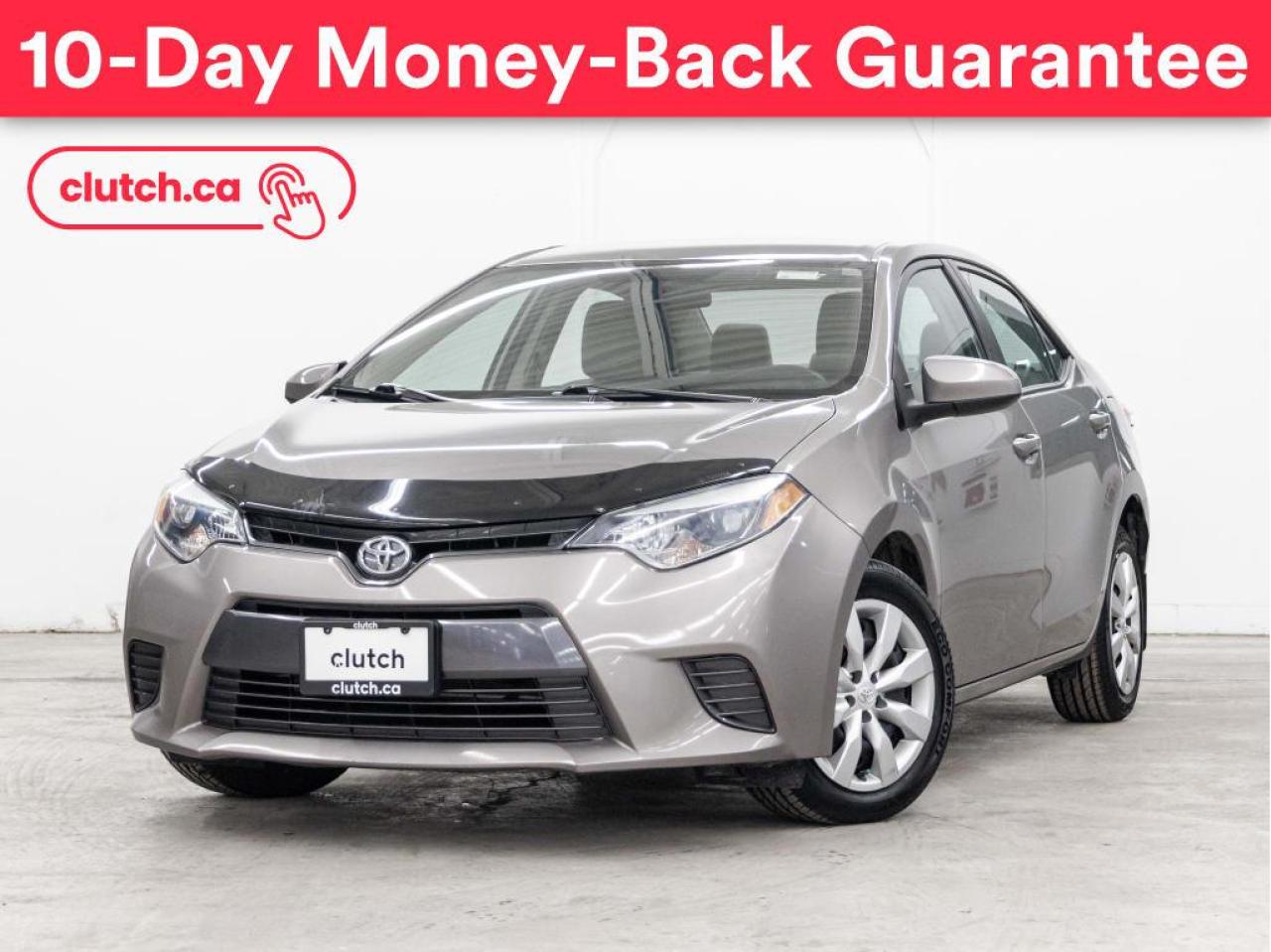 Used 2015 Toyota Corolla LE w/ Rearview Camera, Bluetooth, Heated Front Seats for sale in Toronto, ON