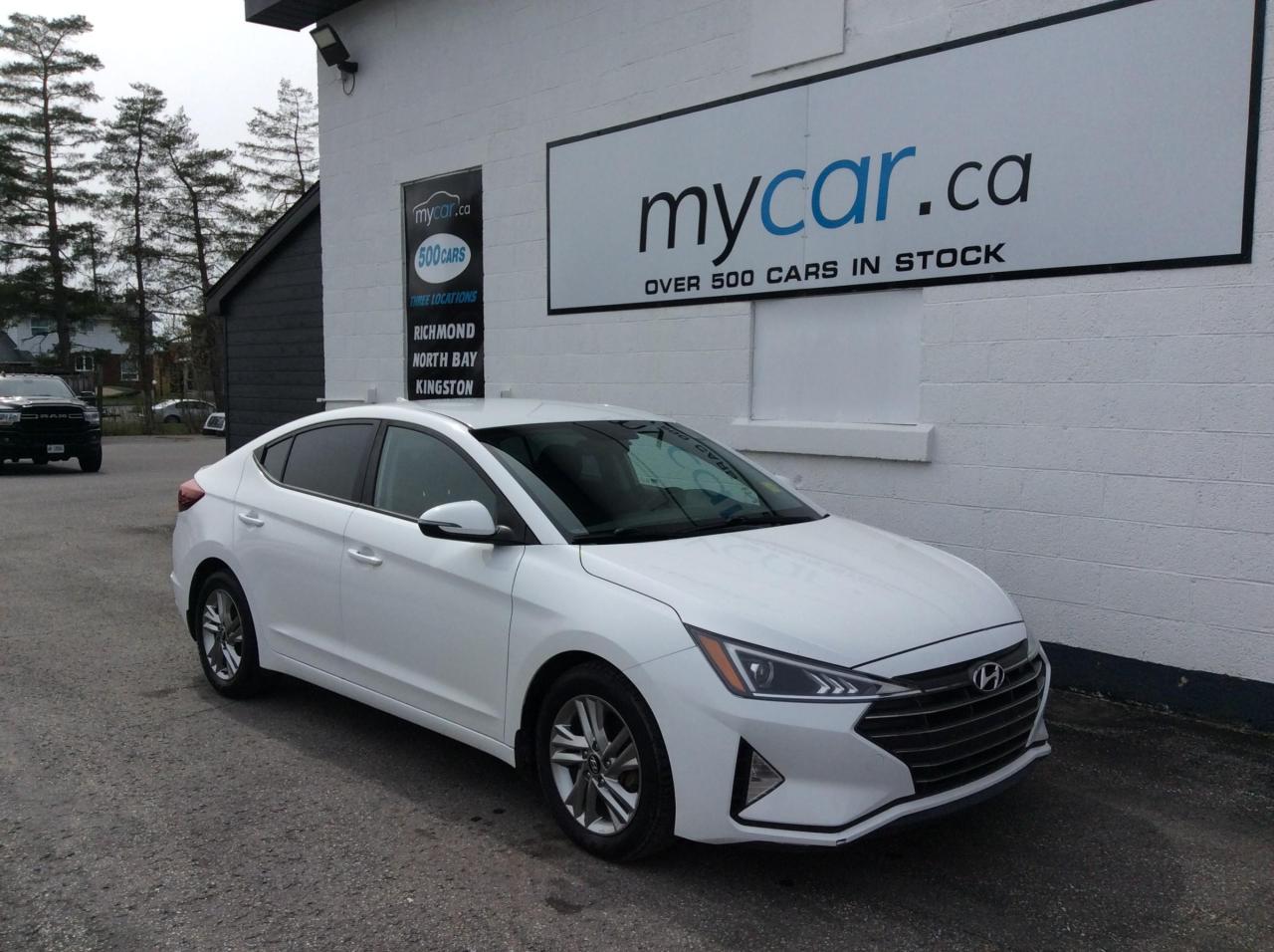 Used 2019 Hyundai Elantra Preferred ALLOYS. BACKUP CAM. HEATED SEATS/WHEEL. APPLE PLAY for sale in North Bay, ON