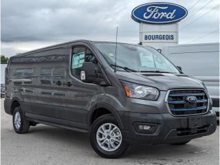 ATTENTION CONTRACTORS & FINAL MILE COURIERS! Are gas prices cutting into your margins? Check out this 2023 Ford E-Transit at Bourgeois Motors Ford in Midland Ontario. Take advantage of an exclusive offer from Bourgeois Motors on this unique unit. Save a total of $12,775 when you take advantage of the $10,000 Federal government EV rebate with this new unit. Contact a member of our Team today to find out how you can cut the gas and keep a little extra green in your pockets.<br><br>With a strong focus on versatility and capability, this all electric E-Transit is sure to be a great fit for your business. <br> <br>Leading the charge, this all electric Ford E-Transit was designed with efficiency, versatility, and ensures that you have the perfect tool for any job. With optimum daily range, this electic van allows your business to increase productivity without increasing your Co2 output. Whether you need to haul, tow, carry, or deliver, this Ford E-Transit is ready, willing and able to get it done right.<br> <br> This carbonized grey metallic van  has a single speed transmission and is powered by a  ELECTRIC MOTOR engine. This vehicle has been upgraded with the following features: 360-degree Camera, Reverse Sensing System, Sync 4, Aluminum Wheels, Keyless Entry Pad, Power Heated Mirrors, Front Fog Lamps. <br>