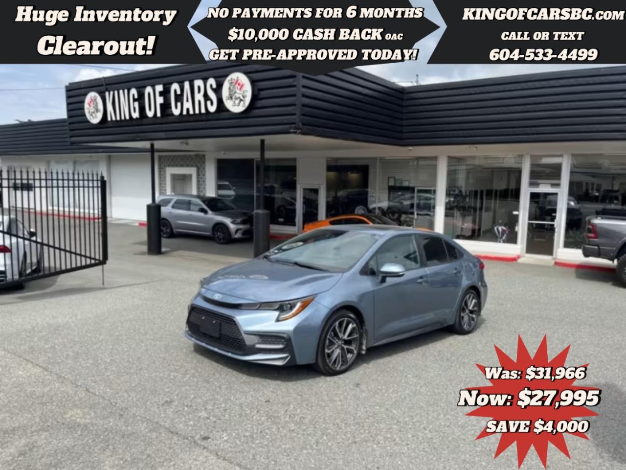 Used 2021 Toyota Corolla SE for sale in Langley, BC