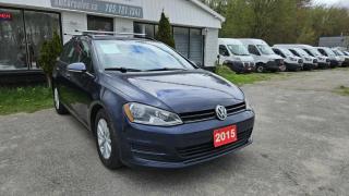 Low Mileage <br><br>2015 VOLKSWAGEN GOLF SPORTWAGEN <br>Features: Hands-free phone, voice recognition, cruise control, tilt/telescopic steering wheel, steering wheel-mounted controls, power windows, power door locks, power/heated mirrors, air conditioning, AM/FM radio, 8 total speakers, Bluetooth auxiliary audio input, Bluetooth wireless data link, halogen headlights, daytime running lights, multi-function display, alloy wheels, panic alarm multi-function remote, vehicle immobilizer anti-theft system.<br><br>Purchase price: $14,888 plus HST and LICENSING<br><br>Certification is available for only $799 which includes 3 month or 3ooo km Lubrico warranty with $1000 per claim. If not certified, by Omvic regulations this vehicle is being sold AS-lS and is not represented as being in road worthy condition, mechanically sound or maintained at any guaranteed level of quality. The vehicle may not be fit for use as a means of transportation and may require substantial repairs at the purchaser   s expense. It may not be possible to register the vehicle to be driven in its current condition.<br><br>CARFAX PROVIDED FOR EVERY VEHICLE<br><br>WARRANTY: Extended warranty with different terms and coverages is available, please ask our representative for more details.<br>FINANCING: Bad Credit? Good Credit? No Credit? We work with you to find the best financing plan that fits your budget. Our specialists are happy to assist you with all necessary information.<br>TRADE-IN OR SELL: Upgrade your ride by trading-in your vehicle and save on taxes, or Sell it to us, and get the best value for your current vehicle.<br><br>Smart Wheels Used Car Dealership<br>642 Dunlop St West, Barrie, ON L4N 9M5<br>Phone: (705)721-1341<br>Email: Info@swcarsales.ca<br>Web: www.swcarsales.ca<br><br>Terms and conditions may apply. Price and availability subject to change. Contact us for the latest information.<br>