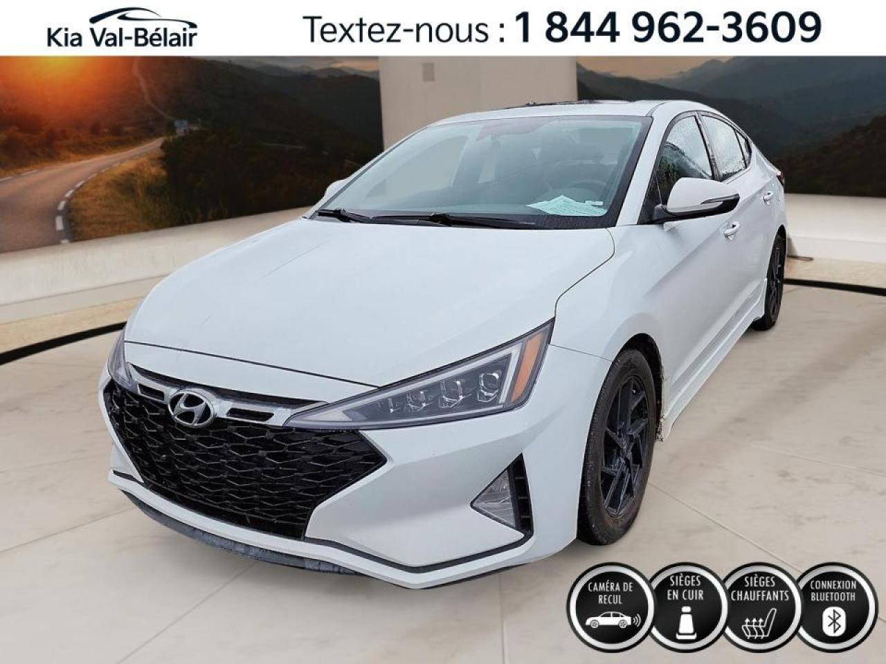Used 2019 Hyundai Elantra Sport * A/C * CUIR * TOIT * CAMÉRA *TURBO * for sale in Québec, QC