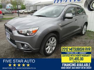 Used 2012 Mitsubishi RVR GT 4WD - Certified + 6 Month Warranty for sale in Brantford, ON