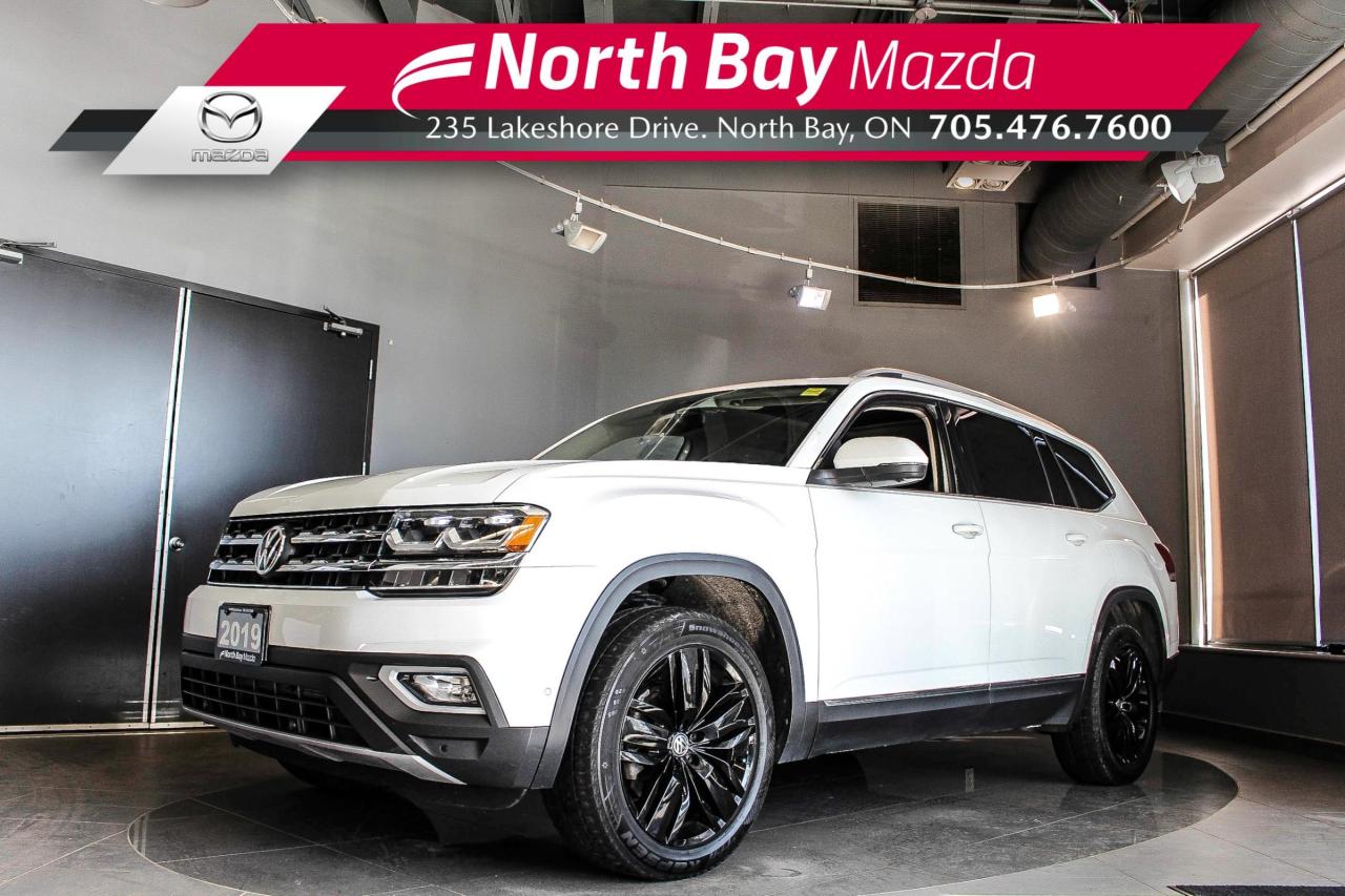 Used 2019 Volkswagen Atlas 3.6 FSI Execline AWD - Fender Sound - Panoramic Sunroof - Power Tailgate - Navigation for sale in North Bay, ON