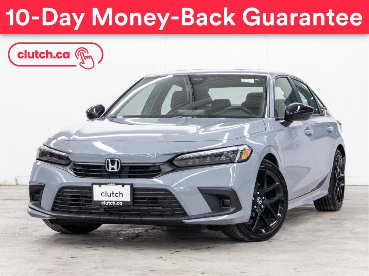 Used 2022 Honda Civic Sedan Sport w/ Apple CarPlay & Android Auto, Moonroof, Bluetooth for sale in Toronto, ON