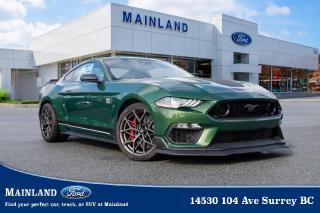 <p><strong><span style=font-family:Arial; font-size:18px;>Transcend the ordinary and surge into the extraordinary with the thrilling power and sleek design that only our latest automotive marvel can offer! Presenting the 2023 Ford Mustang Mach 1 600A - Coupe, a brand new, never driven, emerald gem, waiting to be discovered at Mainland Ford..</span></strong></p> <p><strong><span style=font-family:Arial; font-size:18px;>This isnt just a car, its a statement..</span></strong> <br> With its stunning green exterior and elegant black interior, this vehicle is a perfect blend of style and power.. The Mustang Mach 1 is equipped with a 5.0L 8cyl engine, ensuring a smooth and dynamic driving experience.</p> <p><strong><span style=font-family:Arial; font-size:18px;>It doesnt just look fast, it feels fast with its 10-speed automatic transmission..</span></strong> <br> But its not all about speed, the Mustang Mach 1 comes packed with features to ensure your ride is comfortable, convenient, and safe.. From its adaptive suspension and automatic temperature control to its electronic stability and speed-sensing steering, every detail is designed with your comfort in mind.</p> <p><strong><span style=font-family:Arial; font-size:18px;>The auto-dimming rearview mirror and auto high-beam headlights ensure a safe drive, while the exterior parking camera aids in hassle-free parking..</span></strong> <br> The vehicles interior is a testament to its luxury, featuring power windows, a telescoping steering wheel, and a front dual-zone A/C.. The car also comes with an advanced security system, ensuring peace of mind wherever you go.</p> <p><strong><span style=font-family:Arial; font-size:18px;>At Mainland Ford, we understand that communication is key, hence we speak your language..</span></strong> <br> Our team of experts is ready to guide you through the features of this exceptional vehicle and answer any questions you may have.. Remember, as Henry Ford once said, Whether you think you can or you think you cant, youre right. So think you can own this extraordinary vehicle and make it a reality!

Step into Mainland Ford today to experience the brand new 2023 Ford Mustang Mach 1 600A - Coupe, a vehicle that truly stands out from the competition.</p><hr />
<p><br />
To apply right now for financing use this link : <a href=https://www.mainlandford.com/credit-application/ target=_blank>https://www.mainlandford.com/credit-application/</a><br />
<br />
Book your test drive today! Mainland Ford prides itself on offering the best customer service. We also service all makes and models in our World Class service center. Come down to Mainland Ford, proud member of the Trotman Auto Group, located at 14530 104 Ave in Surrey for a test drive, and discover the difference!<br />
<br />
***All vehicle sales are subject to a $599 Documentation Fee, $149 Fuel Surcharge, $599 Safety and Convenience Fee, $500 Finance Placement Fee plus applicable taxes***<br />
<br />
VSA Dealer# 40139</p>

<p>*All prices are net of all manufacturer incentives and/or rebates and are subject to change by the manufacturer without notice. All prices plus applicable taxes, applicable environmental recovery charges, documentation of $599 and full tank of fuel surcharge of $76 if a full tank is chosen.<br />Other items available that are not included in the above price:<br />Tire & Rim Protection and Key fob insurance starting from $599<br />Service contracts (extended warranties) for up to 7 years and 200,000 kms<br />Custom vehicle accessory packages, mudflaps and deflectors, tire and rim packages, lift kits, exhaust kits and tonneau covers, canopies and much more that can be added to your payment at time of purchase<br />Undercoating, rust modules, and full protection packages<br />Flexible life, disability and critical illness insurances to protect portions of or the entire length of vehicle loan?im?im<br />Financing Fee of $500 when applicable<br />Prices shown are determined using the largest available rebates and incentives and may not qualify for special APR finance offers. See dealer for details. This is a limited time offer.</p>