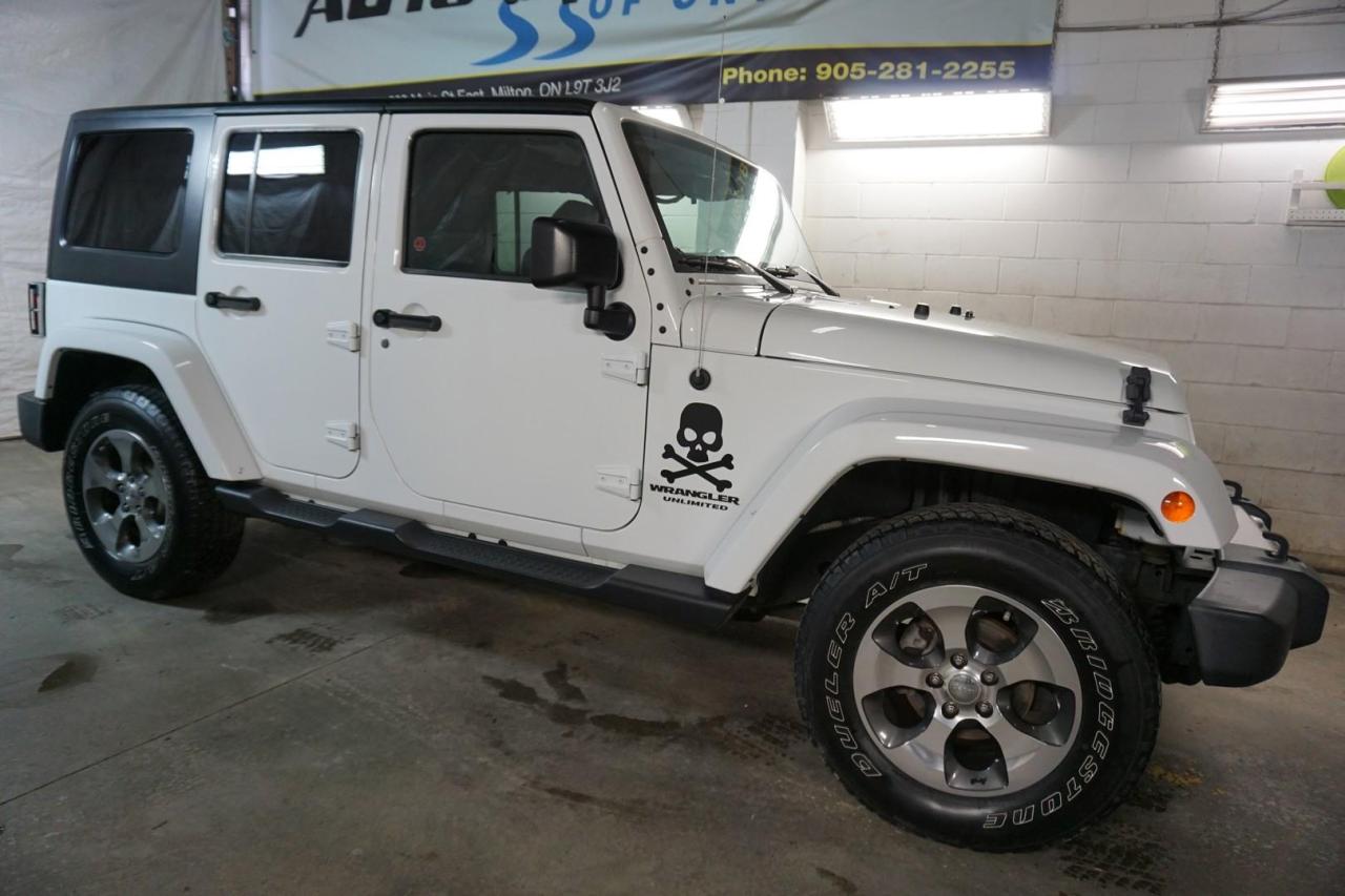 Used 2016 Jeep Wrangler UNLIMITED SAHARA 4WD 6SP *1 OWNER*FREE ACCIDENT* CERTIFIED NAV HEATED SEATS for sale in Milton, ON